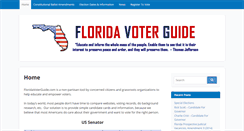 Desktop Screenshot of floridavoterguide.com