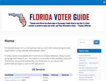Tablet Screenshot of floridavoterguide.com